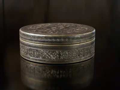 old copper compasspbr 3D model