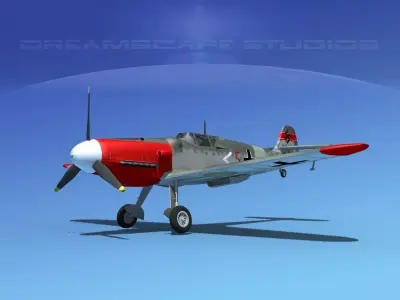 Messerschmitt BF-109 V02 3D model