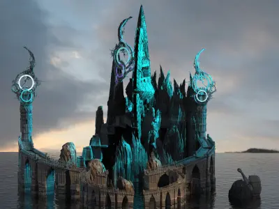 Ice Palace wizards domain 3D model