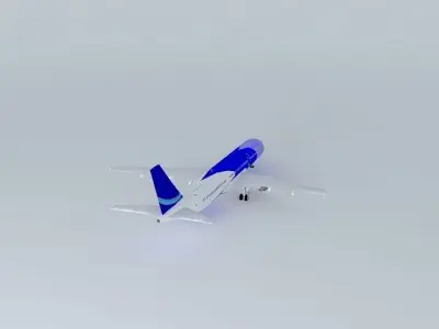 AirAtlanticOcean Airbus A321 with interior Free 3D model