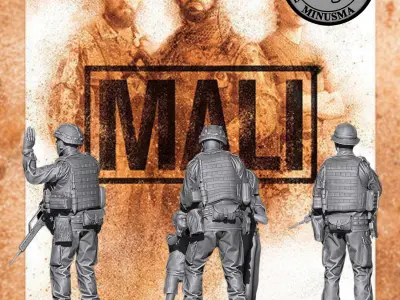      Modern Bundeswehr Soldier Mali 1-35 3D print model