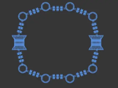 Castle Low-poly 3D model