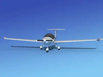 Daimond DA-20 Katana Bare Metal 3D model