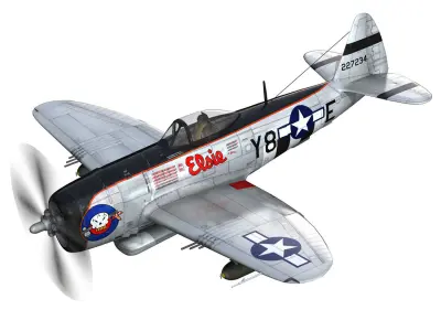 Republic P-47D Thunderbolt - Elsie 3D model