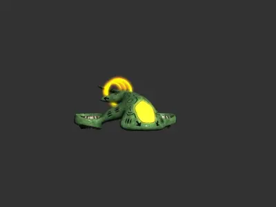 Phantom Space Ship Low-poly 3D model
