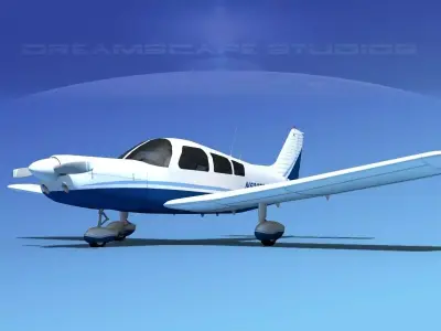 Piper PA-28-235 Cherokee V06 3D model