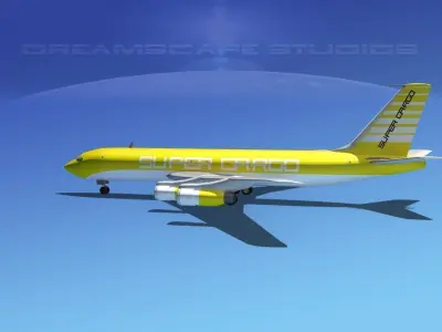 Boeing 707 Super Cargo 3D model