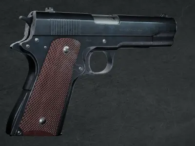 game ready colt 1911 Low-poly 3D model