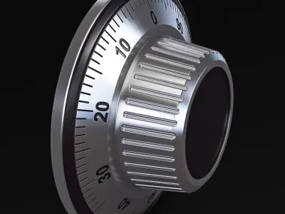 Rotation Mechanical Code Disk Lock v 2 3D model