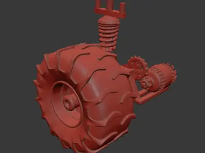 Wheel Rough Engine 3D model
