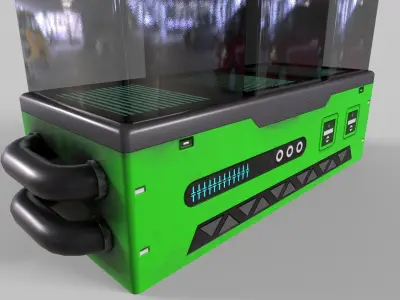 Sci-Fi Aquarium V1- 006 Low-poly 3D model