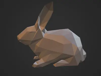 Lowpoly Rabbits rabbit Free low-poly 3D model