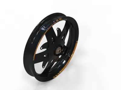 Wheel rims motor alloy auto chrome tuning  3D model