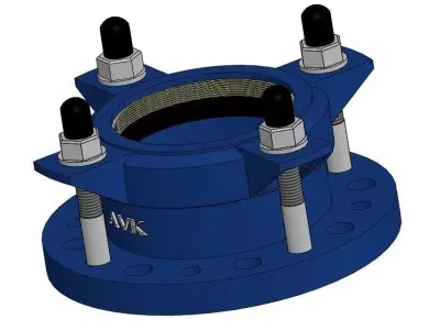 The adapter DN 100 PE 110 mm Free 3D model