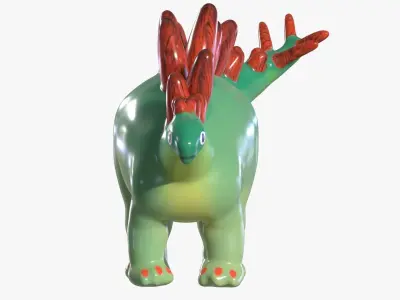 Dinosaur Toy Low-poly 3D model