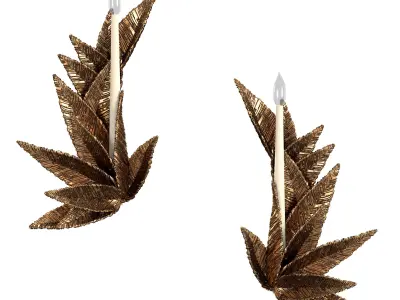 DONER GOLDEN WALL SCONCE 3D model