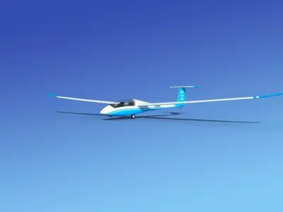 Duo Discus Sailplane 3D model