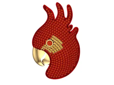 parrot necklace 3D model