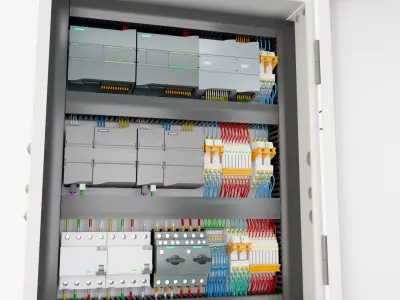 Electric control panel 3D model