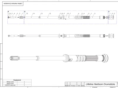 Lifeline Heirloom Drumsticks - APEX - STL and CAD - Commercial 3D print model