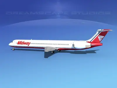 McDonnell Douglas MD-90 Midway 3D model
