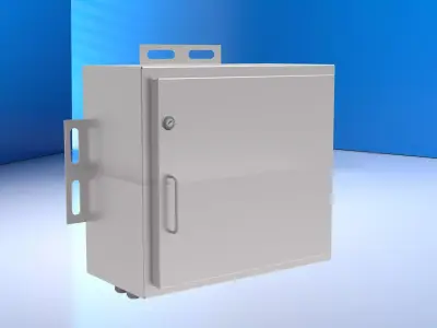 Metal Battery Box 3D model