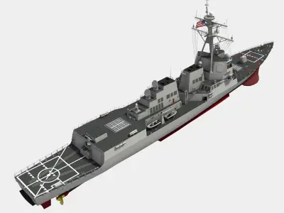 USS SPRUANCE-ARLEIGH BURKE 3D model