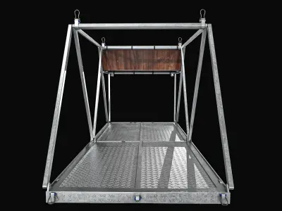 Airdrop Vehicle Cage Low-poly 3D model