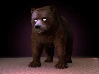 Grizzly Bear 3D model
