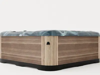 Luxou Dark Spabad 73 Jets 5 Pers Low-poly 3D model