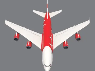 AirAsia A-380 3D model