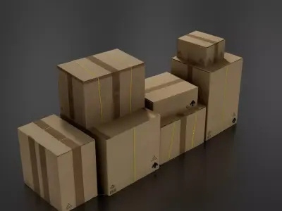 boxes set 01 3D print model
