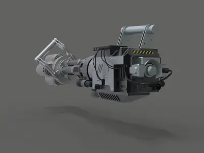 Light cannon from the movie Pixels 2015 3D model
