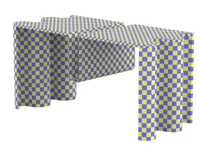 Modern Wiggle Design Coffee Table Low-poly 3D model