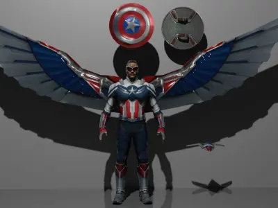 Falcon 3D model 3D model