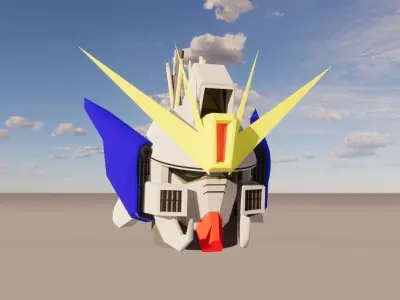 GUNDAM PENCIL HOLDER 3D model