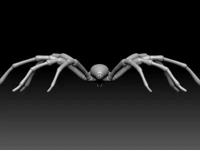 Hunstman Spider Low-poly 3D model