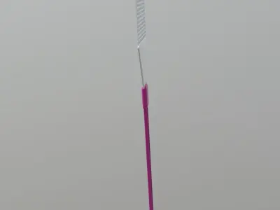 Swatter plastic spatula Low-poly 3D model