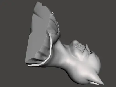 Batman bust 3d model with base for 3d printing  3D print model