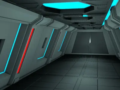 Sci fi Interior 3D model 82
