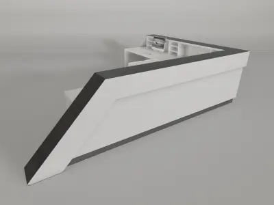 counter reception 3D model