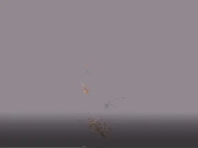 Wood Debris Fall 01 Low-poly 3D model