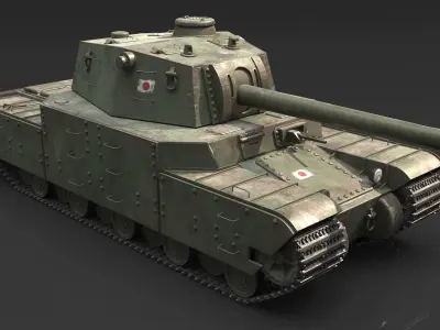 Type 2605 Super Heavy Tank Camouflages set 3D model