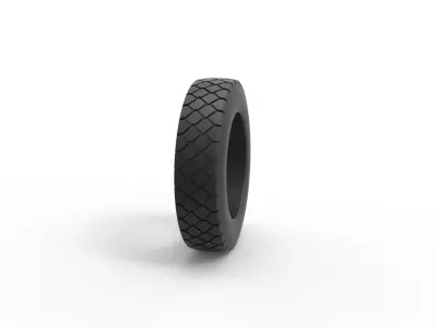 Truck tire 2 Scale 1 to 25 3D print model