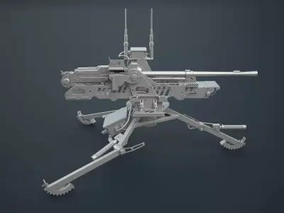Shablya Remote-Controlled Gun Turret 3D model
