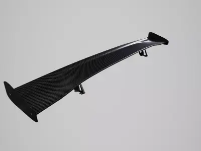 Car Tuning Spoiler Low-poly 3D model