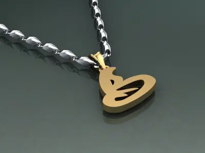 Pendant B-b1 3D print model