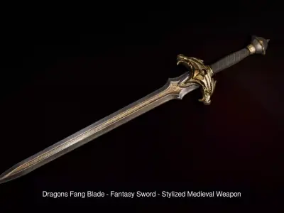 Dragons Fang Weapon Pack Small - Fantasy Sword and Dagger