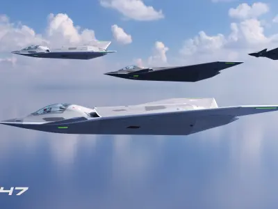 Boeing F47 Stealth Fighter 3D model