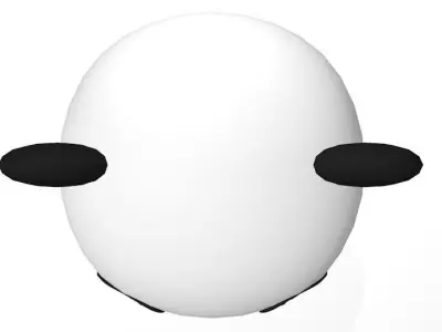 Cartoon Panda 3D model